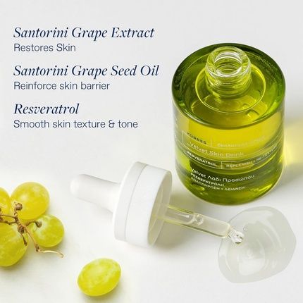 Korres Santorini Grape Velvet Skin Drink To Even Skin Tone For Radiant Skin - Image 3