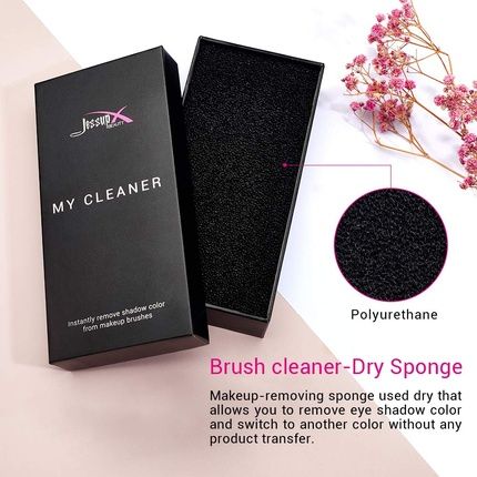 Jessup Makeup Brush Cleaner Dry Sponge Quick Removal