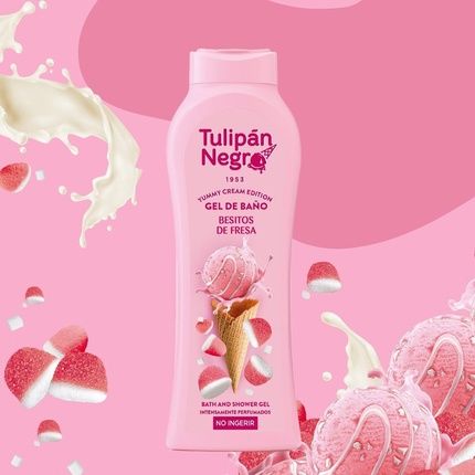 Tulipan Strawberry Bath Gel 650Ml - Image 3