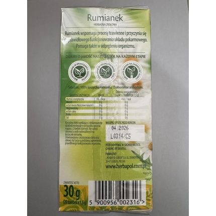 Herbapol Zielnik Polski Chamomile Tea 30G - Image 3