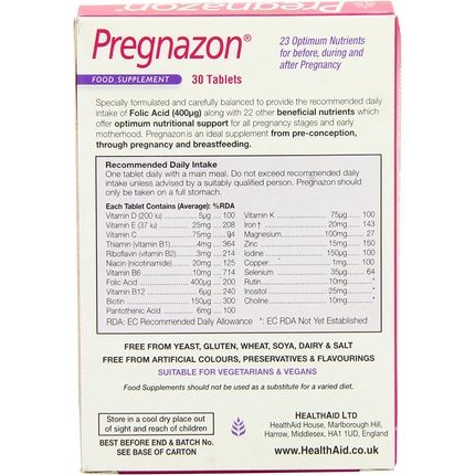 Pregnazon 30 Tablets - Image 3