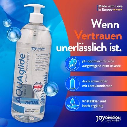 Joydivision Original Aquaglide Anal Lubricant 1000Ml Odourless Ph - Image 3