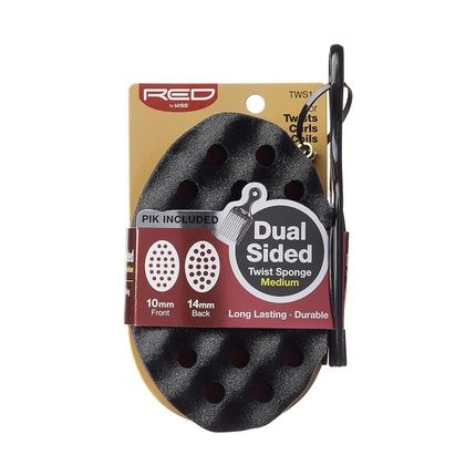 Red By Kiss Dual Sided Twist Sponge Medium Hair Brush With Pik