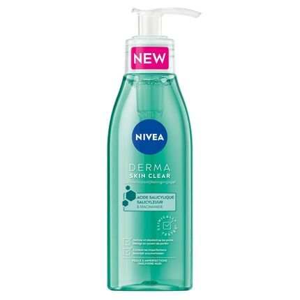Nivea Derma Active Skin Clear Wash Gel & Cleansing Gel 150Ml