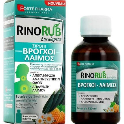 Forte Pharma Rinorub Eucalyptus Syrup For Bronchi And Throat - 120Ml