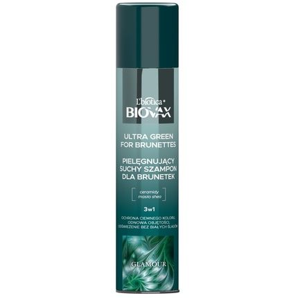 Biovax Glamour Ultra Green Dry Shampoo For Brunettes 200Ml