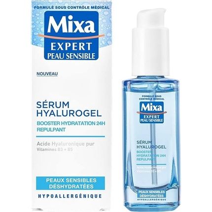 Mixa Expert Sensitive Skin Hyalurogel Serum 24H Hydration Booster - Pure