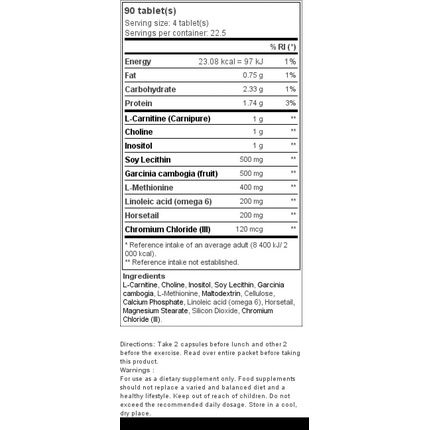 Quamtrax Nutrition Lipotropic Fat Burner 90 Capsules