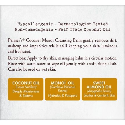 Palmers Coconut Oil Cleansing Balm 2.25 Oz Cleanser
