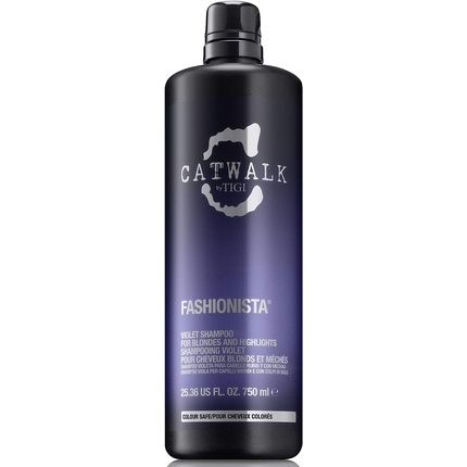 Catwalk By Tigi Fashionista Purple Shampoo And Conditioner Set Professional Blonde Enhancing Hair Treatment 2X750Ml - Image 3