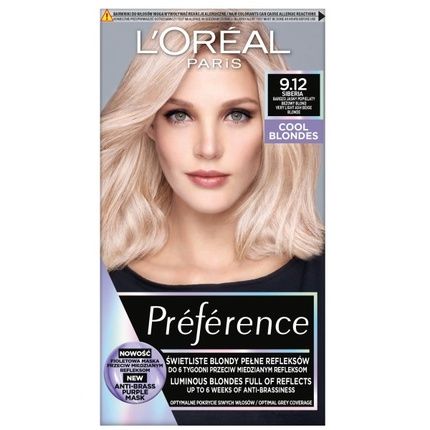 L'Oreal Preference Hair Color 9.12 Siberia