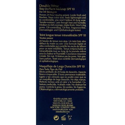 Estee Lauder Double Wear Stay In Place Makeup Spf 10 2N2 Buff 30Ml - Image 3