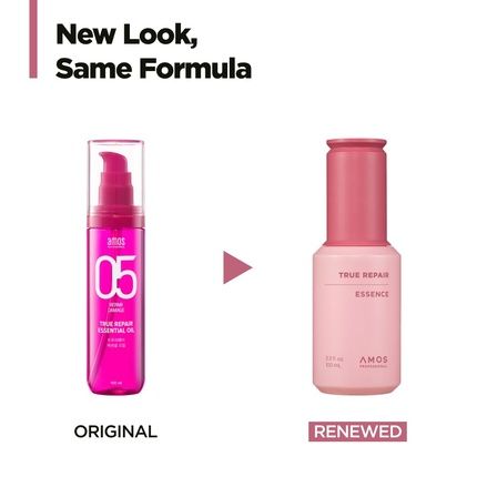 Amos Professional True Repair Hair Oil Heat Protectant Visibly Smooths