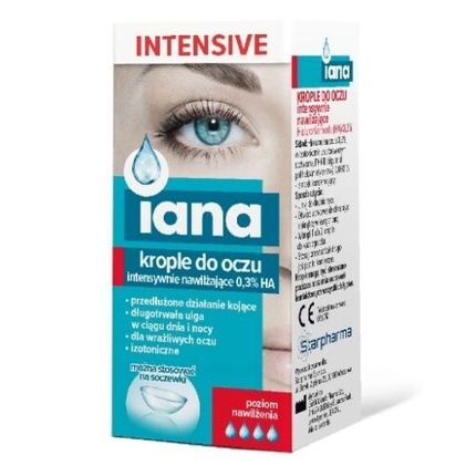 Iana Intensive Eye Drops 0.3% Ha 10Ml