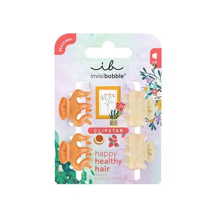 Invisibobble Hair Clip Clipstar Xs Oasis Petit Citrus - 4 Pieces