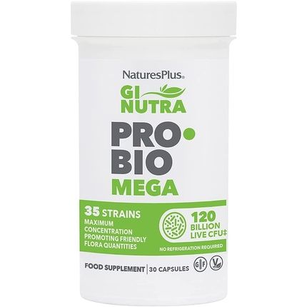 Naturesplus Gi Nutra Pro Bio Mega - 120 Billion Live Bacteria With Prebiotics
