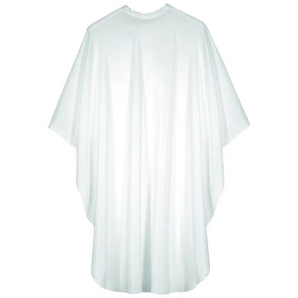 Sibel White Robe With Snap Closure