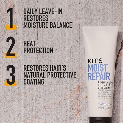 Kms Moist Repair Revival Cream For Normal To Dry Hair 125Ml - Image 3