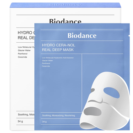 Biodance Hydro Cera-Nol Real Deep Mask - 1 Box 34G X 4 Pieces