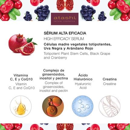 Atashi Antioxidant Restorative Serum With Hyaluronic Acid And Vitamin C 50Ml - Image 3