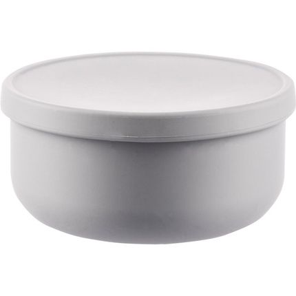 Zopa Silicone Bowl With Lid Dove Grey 1 Piece