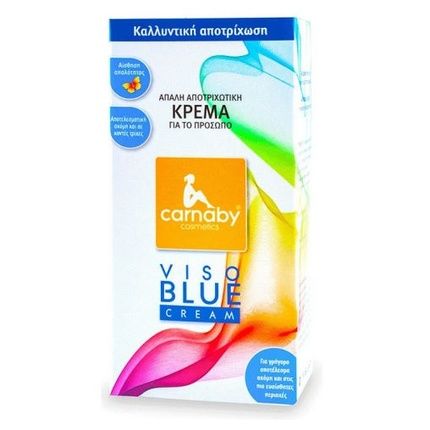 Carnaby Carnaby Viso Blue Soft Hair Removal Cream For The Face, Armpits & Bikini 60Ml