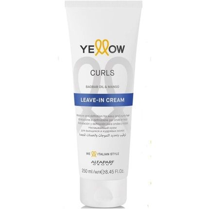Yellow Curls Leave-In Conditioner 500Ml Alfaparf Group Hydration And Definition For Waves And Curls
