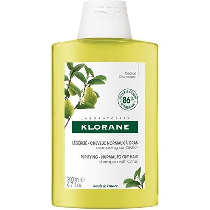 Klorane Lemon Purifying Shampoo For Normal To Oily Hair 200Ml