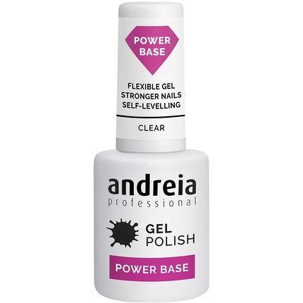 Andreia Professional Clear Gel Nail Polish Power Base 10.5Ml