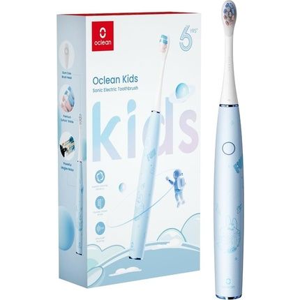 Oclean Kids Electric Toothbrush Rechargeable Soft Child Friendly Bristles Ultra Quiet Brushing 2 Min Smart Timer Ipx7 Waterproof For Ages 6+ Blue Small