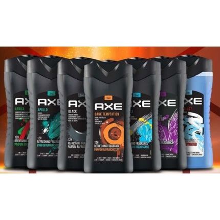 Axe 3 In 1 Body Face Hair Wash For Men 250Ml Dark Temptation Excite