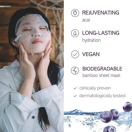 7Th Heaven Superfood Intense Hydration Acai Berry Bamboo Beauty Sheet Mask