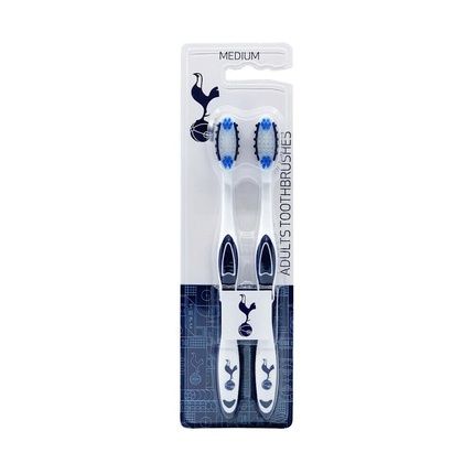 Tottenham Football Club Adults Medium Toothbrush Dental Teeth Oral Care - Pack Of 6