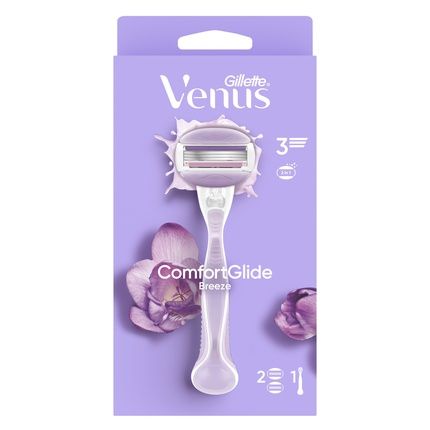 Gillette Venus Comfort Glide Breeze Shaving System With 2 Heads