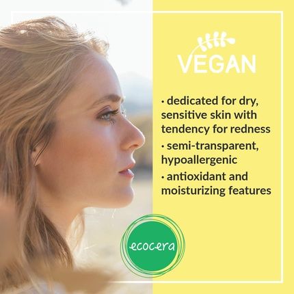 Ecocera Compact Powder Banana Transparent Face Powder Hypoallergenic