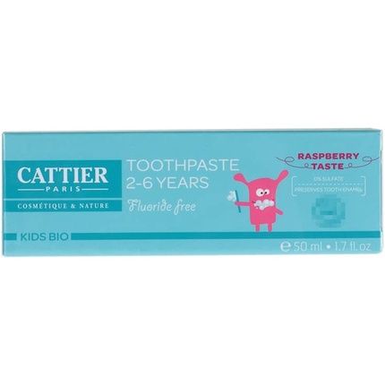 Cattier Children'S Toothpaste 2-6 Years 50Ml Raspberry