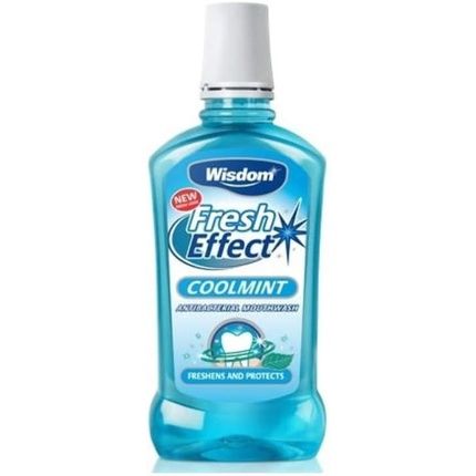 Wisdom Fresh Effect Coolmint Antibacterial Mouthwash 500Ml