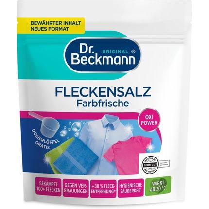 Dr. Beckmann Stain Salt Color Freshness Against Over 100 Stains And Light Discolorations Including Measuring Spoon 400G