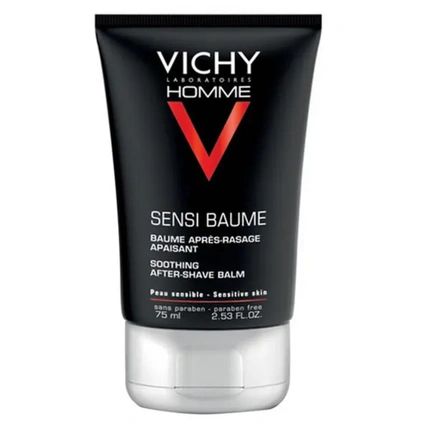 Vichy Homme Sensi Baume After Shave Balm 75Ml Soothing After Shave Balm For Men