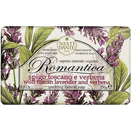 Nesti Dante Romantica Florentine Rose & Peony Soap 250G Lavender & Verbena
