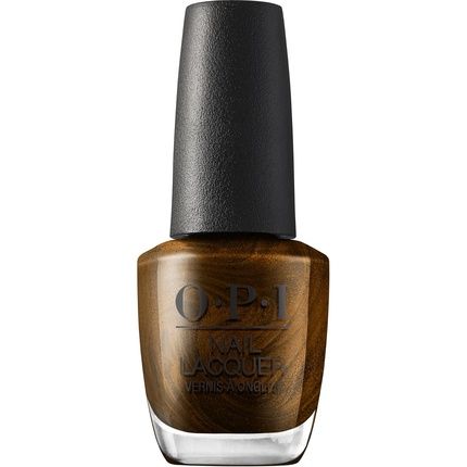 Opi Nail Lacquer Band Tease Semi-Sheer Dark Gold Brown Metallic Chip Resistant