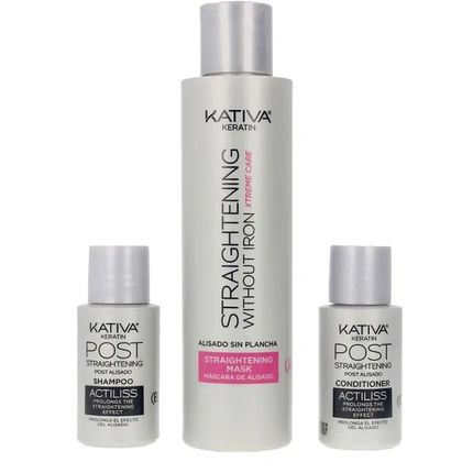 Kativa Keratin Antifrizz Smoothing Without Ironing Xtrem Care 30 Days Set 3 Pieces