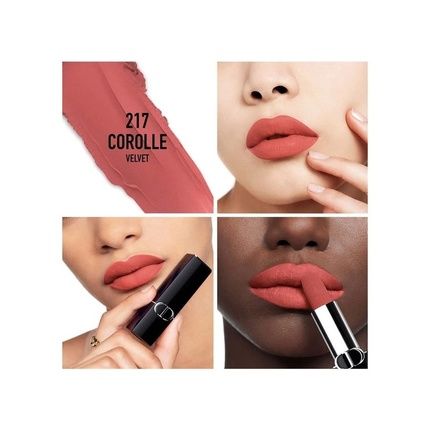 Dior Rouge Couture Colour Lipstick Floral Lip Care 217 Corolle Velvet