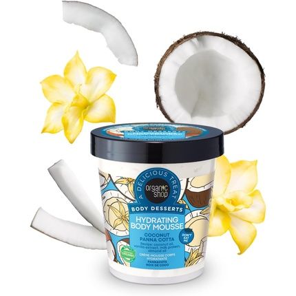 Organic Shop Body Desserts Hydrating Coconut Panna Cotta Body Mousse 450Ml
