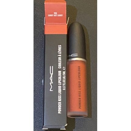 Mac Powder Kiss Liquid Lipcolour Shade 998 Sorry Not Sorry Full Size 5Ml 0.17Oz