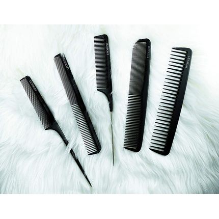 T4B Lussoni Lift Tail Antistatic And Break-Resistant Carbon Comb With Fine Teeth 216