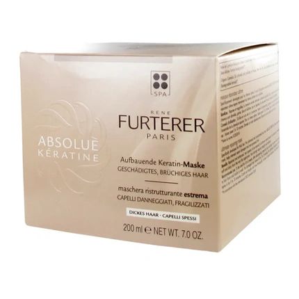 Ren Furterer Absolue Kratine Repair Mask Thick Hair 200 Ml Regenerating Mask For Damaged Hair