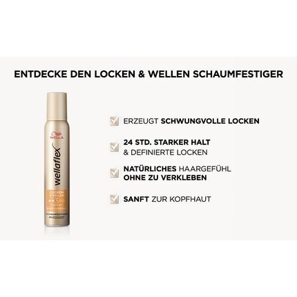 Wellaflex Curls & Waves Mousse For Women 200Ml - Image 3