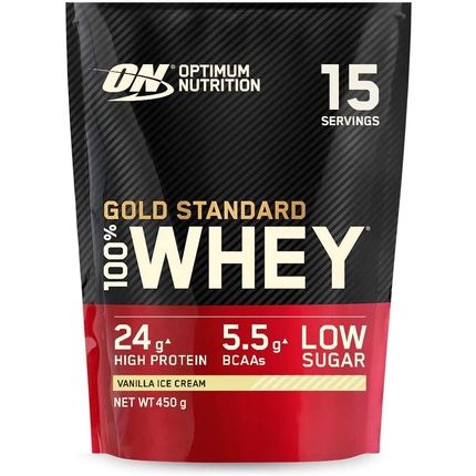 Optimum Nutrition Gold Standard Whey Protein Vanilla Ice Cream 15 Servings 450G