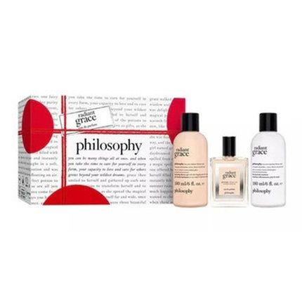 Philosophy Radiant Grace Set: Edp Spray 60Ml, Firming Body Emulsion 180Ml, Shower Gel 180Ml